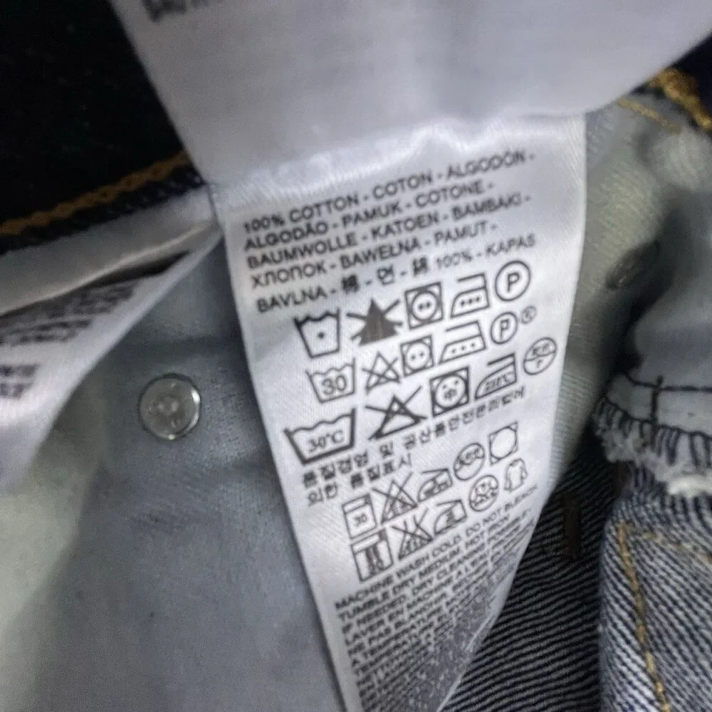 Levis 517 Bootcut Jeans Mens 40x34 Blue Denim Dark Wash Western Workwear